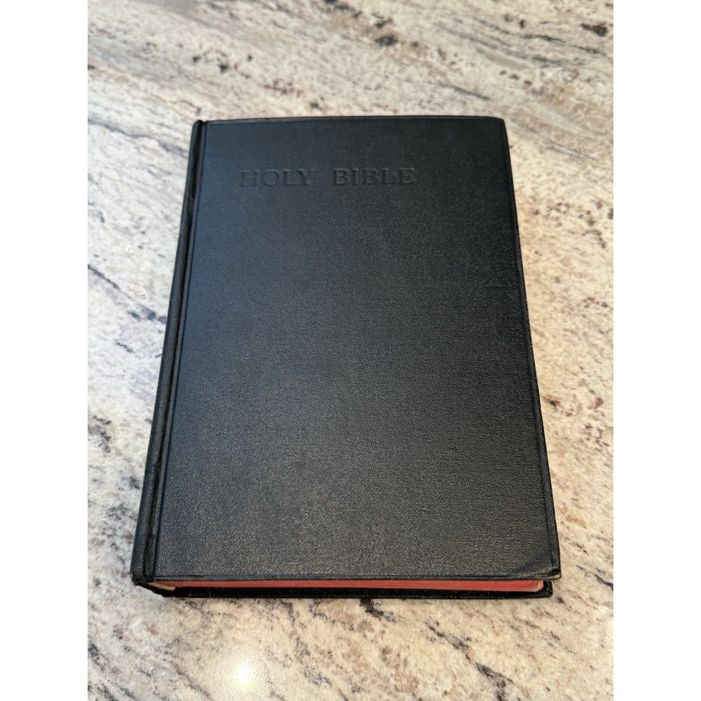 Vintage 1950's Holy Bible King James Version Red Page Edges